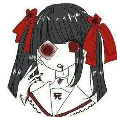  黑暗病娇系动漫头像图片忧郁压抑还悲伤