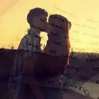  情侣头像欧美亲吻头像一对微信头像图片大全