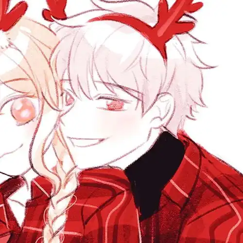  圣诞动漫情侣头像