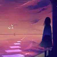  谁又此类头像一个人最好是男生站在夕阳下很唯美的感觉类似的也可以