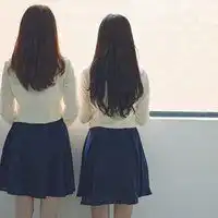 校服闺蜜头像一对两张微信头像图片大全