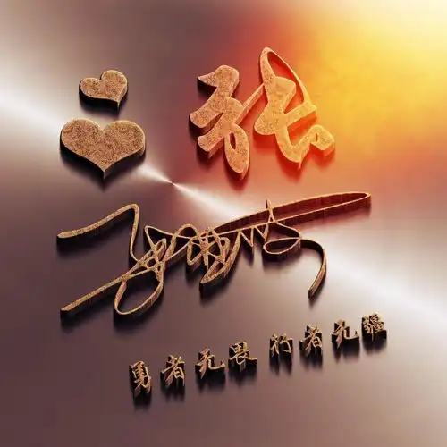  你该换头像了,3d立体商务质感艺术签名头像,留下你的名字