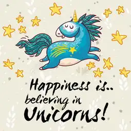  蓝色卡通小马星星图案矢量图免费下载eps格式编号26268784千图网