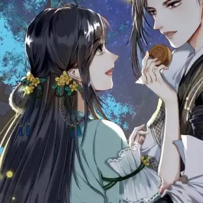  2021情侣古风头像动漫一男一女人间的寂静与热烈并存