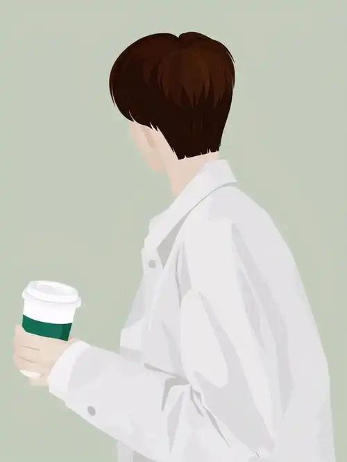  ins手绘情侣头像一男一女