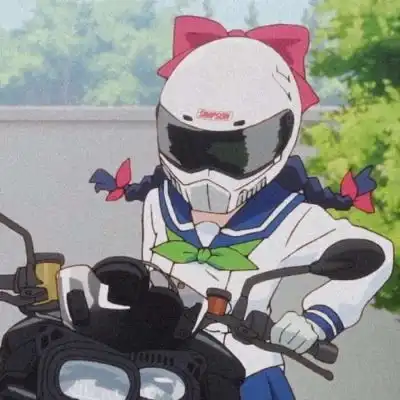  动漫女生头像头盔配蝴蝶结机卡通动漫头像我要个性网