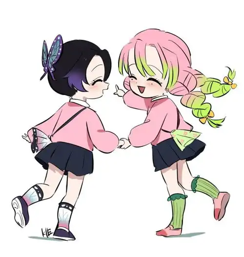  鬼灭之刃九柱又又又变成小学生忍和蜜璃是好友无忧无虑无一郎