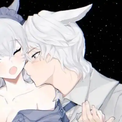  二次元情头一左一右污动漫cp头像接吻拥抱