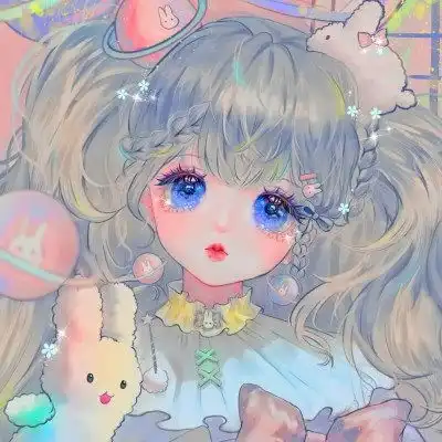  抱宠物带宠物可爱动漫情侣头像,抱宠物的情侣头像