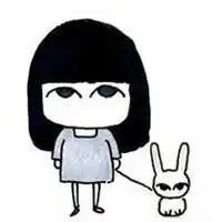  跪求一对情侣动漫头像,一个小男孩牵着一只狗女孩牵着猫黑白的