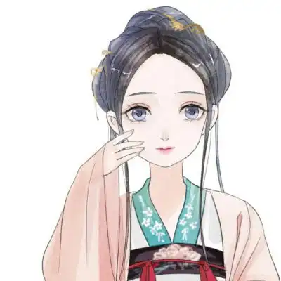 水彩头像女手绘人物头像高清图片