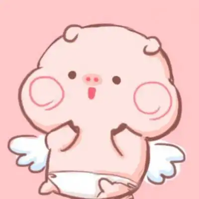  2019猪年最火微信头像卡通猪情侣头像一男一女