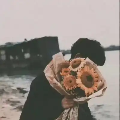  情侣头像鲜花予你才浪漫,余生有你足够