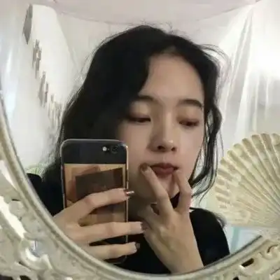  女生头像时尚镜子女头