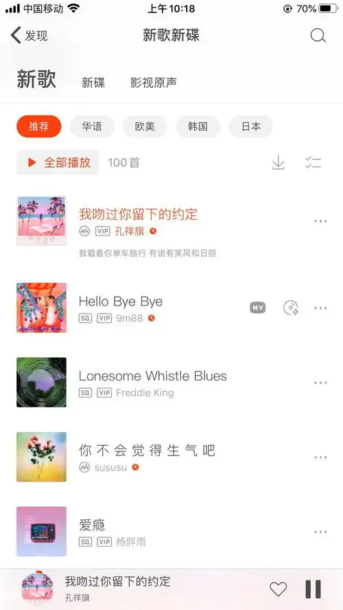  孔祥旗最新单曲我吻过你留下的约定全网上线,各平台重磅推荐