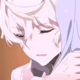  情侣头像动漫一男一女两张分开你的姓名是我的心咒