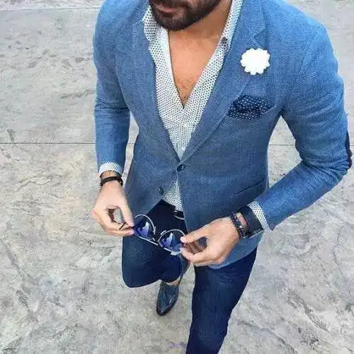  颜色美学夏之日男装颜色混搭术