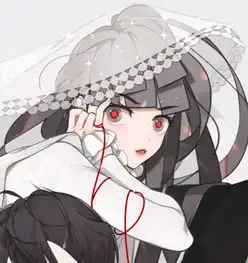  画师不详的系列画风情侣头像