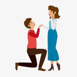  扁平化求婚男女矢量素材图片素材其他格式下载动漫人物大全