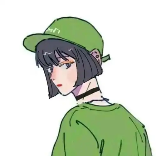  动漫情侣头像世间的温柔皆如清新的绿色和你