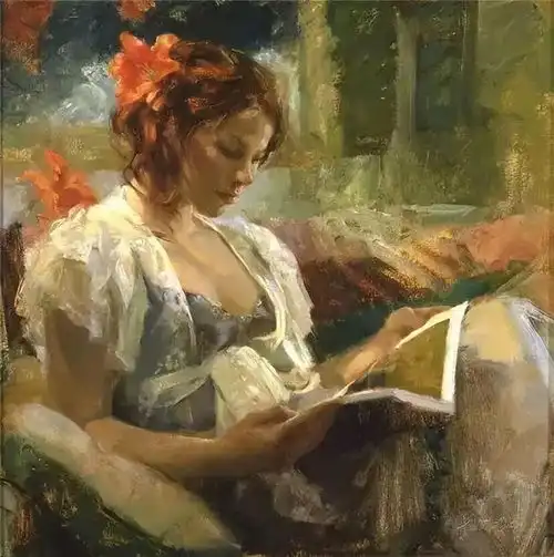 柔美飘逸的美女油画︱画家johannaharmon的绘画作品