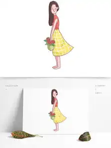  七夕情人节玫瑰花女孩裙子浪漫可爱手绘人物图片素材其他格式下载其他大全