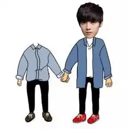  超火无头小人情侣头像在这里