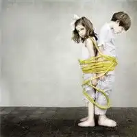  可爱欧美小清新小孩子情侣头像,曾经童年是快乐的