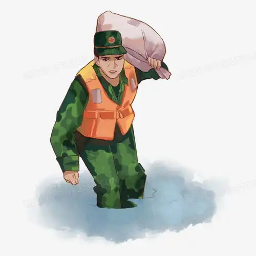 中国人名解放军抗洪救灾场景元素png图片素材免费下载中国png23622362像素熊猫办公