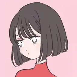 微信女生系列清新小头像蘑菇头的大眼妹