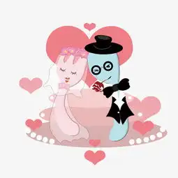  亲吻情人节餐具刀叉情侣卡通图片素材其他格式下载动漫人物大全