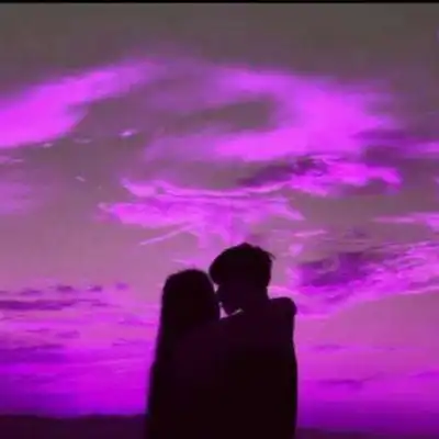  好看夕阳影子情侣头像朝阳影子情头一男一女