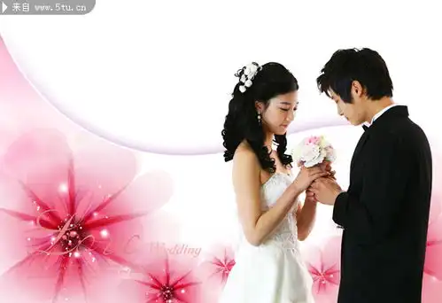  婚纱情侣素材浪漫背景