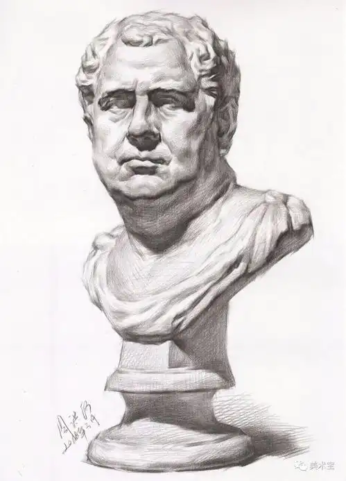  常见石膏素描头像照片结构完整