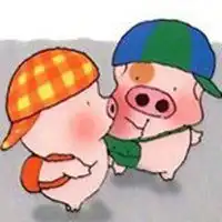  猪猪情侣头像一人一张微信头像图片大全