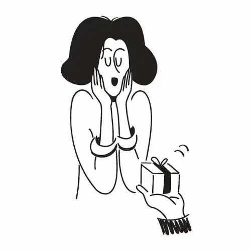  可爱小人简约黑白线条小人插画一笔画潮流插画人物动作开心生气占位符图标贴纸免扣2d卡通插画手绘png免抠素材48插画简约线条小人