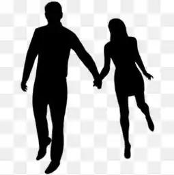 免费下载夫妻剪影图片大全千库网png