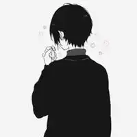  黑白背影情侣头像单人微信头像图片大全