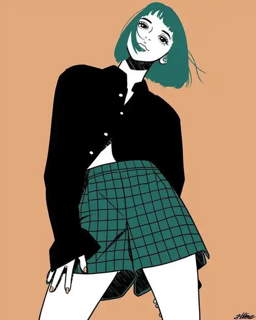  酷女孩的头像,统统抱走