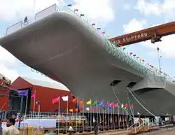  印度第一艘国产航母下水高清组图
