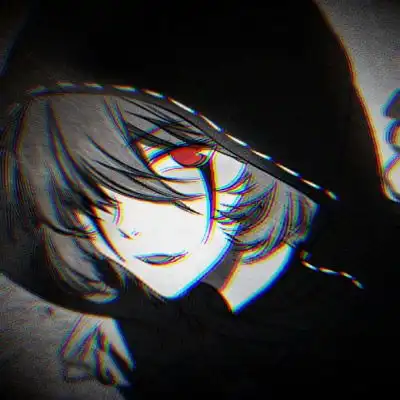  二次元异瞳邪魅男头像帅气妖孽红瞳动漫男头