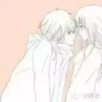  二次元男女拥抱头像一对微信头像图片大全
