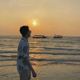  情侣头像一男一女背影两张