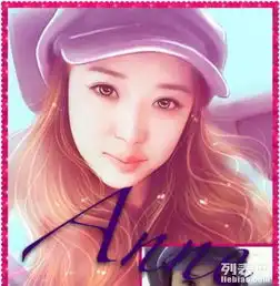  唯美芭比卡通特写手绘