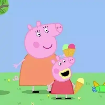  动漫情头小猪佩奇,我配你