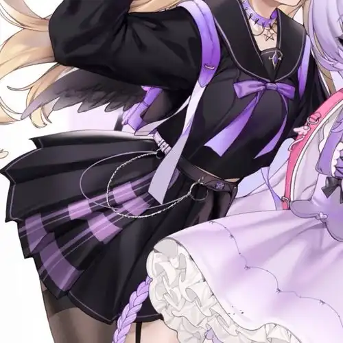 绘画作品jk制服姐妹头像