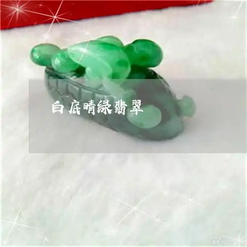  看懂白底晴绿翡翠白底晴绿翡翠图片大全昨日翡翠