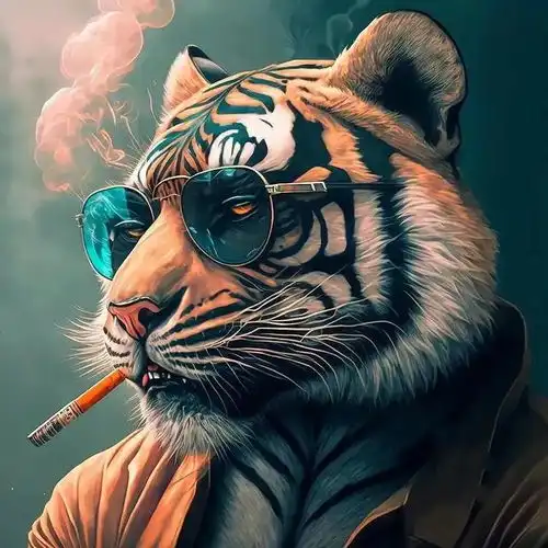  十二生肖头像,总有一个适合你叼烟耍酷款