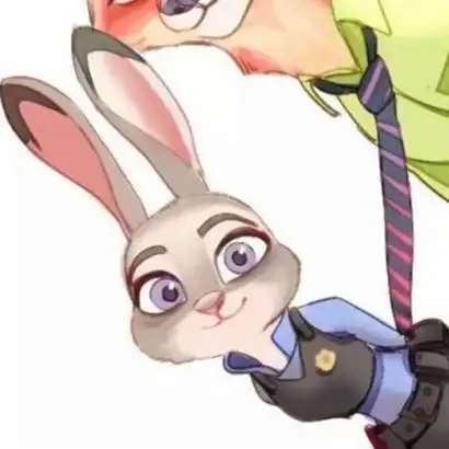  疯狂动物城情侣头像狐尼克和兔朱迪cp情头