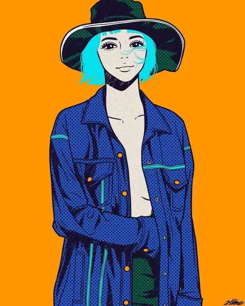  酷女孩的头像,统统抱走